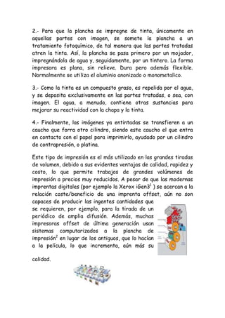 Tecnica de imprecion en offset