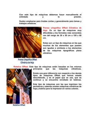 Tecnica de impresión