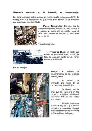 Tecnica de impresión