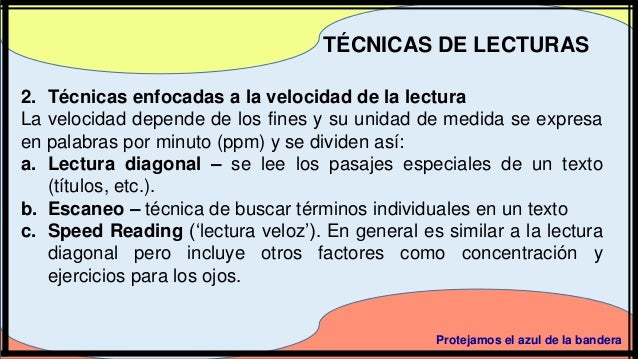 Tecnica de lectura