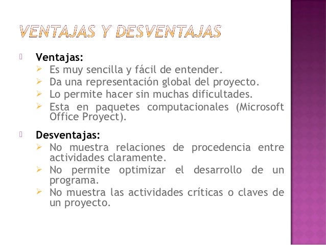 Tecnica de planeacion de proyectos diagrama de gantt