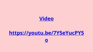 Video
https://youtu.be/7Y5eYucPY5
o
 