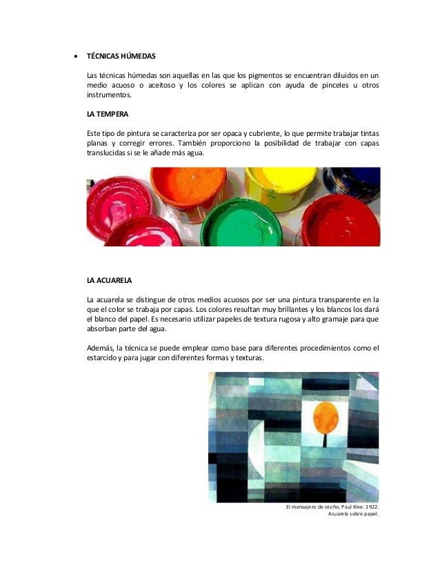 Tecnicas artisticas