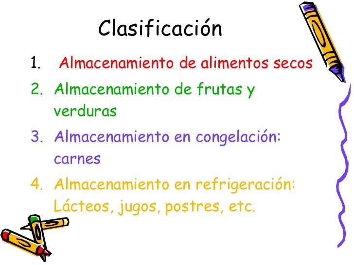 Tecnicas basicas de almacenamiento de alimentos