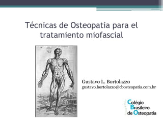 Técnicas de Osteopatia para el Tratamiento Miofascial