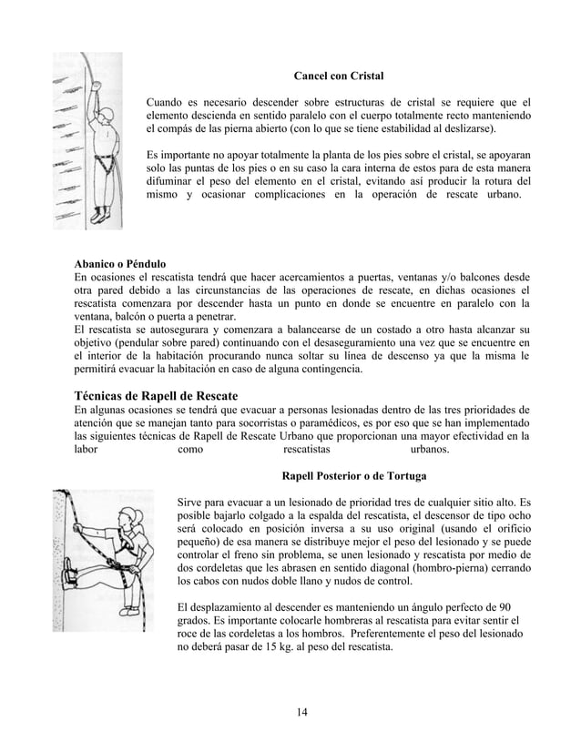 Tecnicas De Rescate Con Cuerdas | DOC