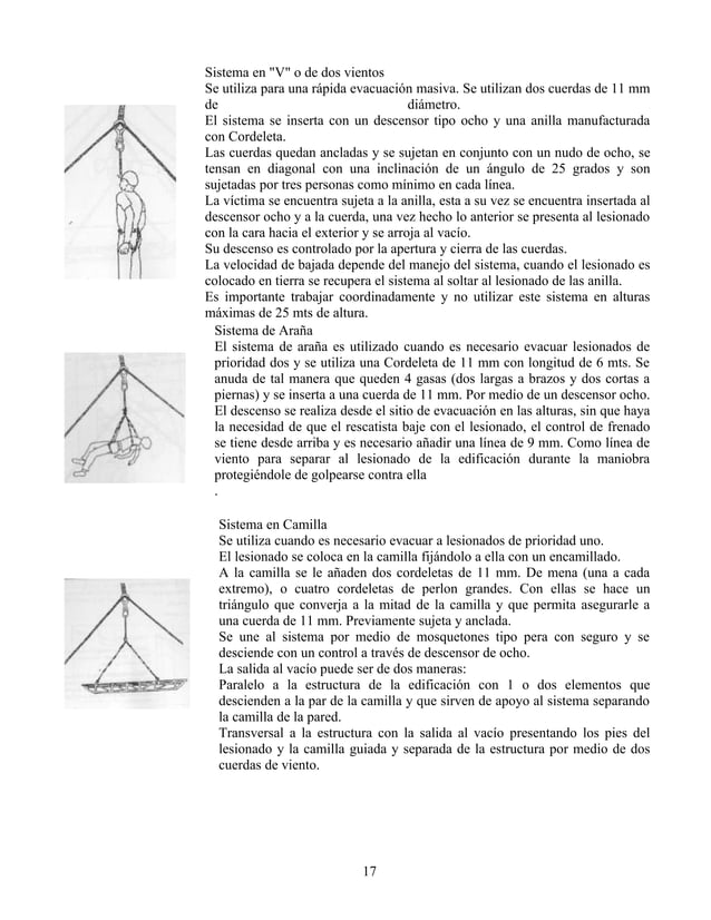 Tecnicas De Rescate Con Cuerdas | DOC