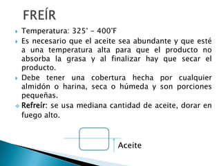 BRASEAREs un proceso de cocción similar al pochado, pero más largo.Generalmente en carnes rojas hay que tapar y terminar la cocción en el horno a temperatura simmer.La gran ventaja de este método es que el calor penetra lentamente en la pieza y actúa de tres maneras: en el líquido, en el vapor y en la grasa.