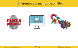 Gestión de tags
www.marketingandweb.es @marketingandweb
Diferentes escenarios de un Blog
#eCongress
 