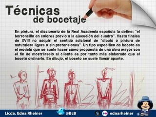 Tecnicas de bocetaje