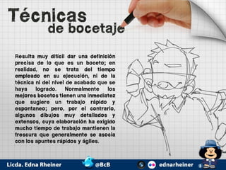 Tecnicas de bocetaje