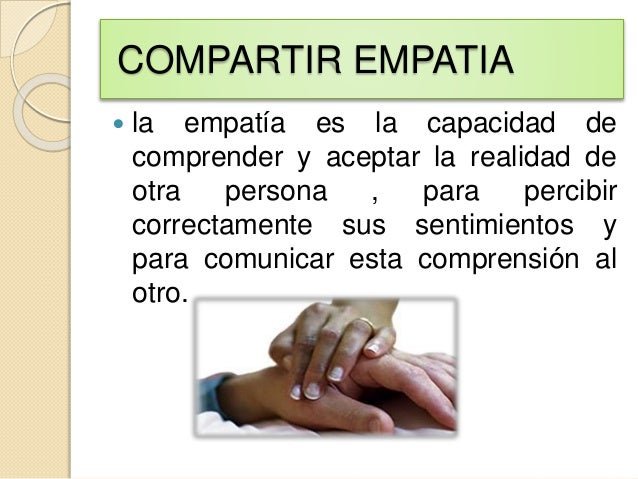 que es empatía en enfermeria