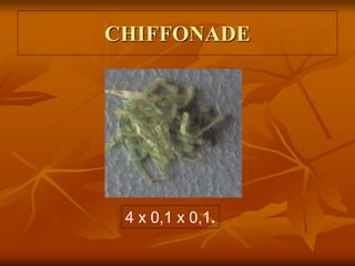 CHIFFONADE
4 x 0,1 x 0,1.
 