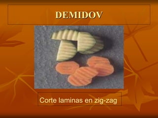 DEMIDOV
Corte laminas en zig-zag
 