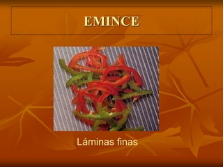 EMINCE
Láminas finas
 