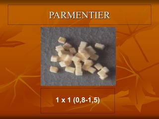 1 x 1 (0,8-1,5)
PARMENTIER
 