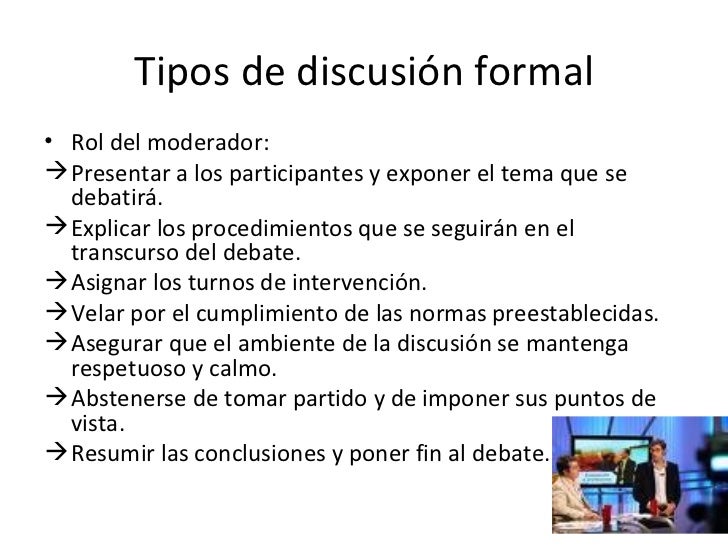 Tecnicas de discusion oral