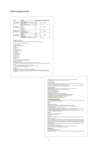 13 
Edital rediagramado  