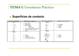 TEMA I: Enseñanzas Prácticas

 Superficies de contacto
 
