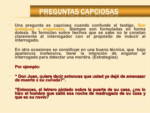 preguntas capciosas en interrogatorio tecnicas de interrogatorio policial preguntas capciosas en interrogatorio tecnicas de interrogatorio policial