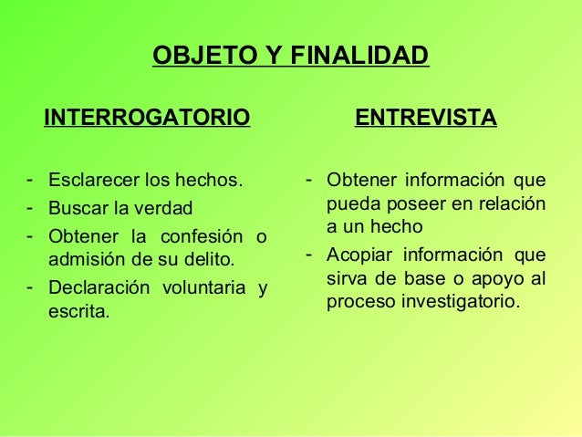 Tecnicas de interrogatorio
