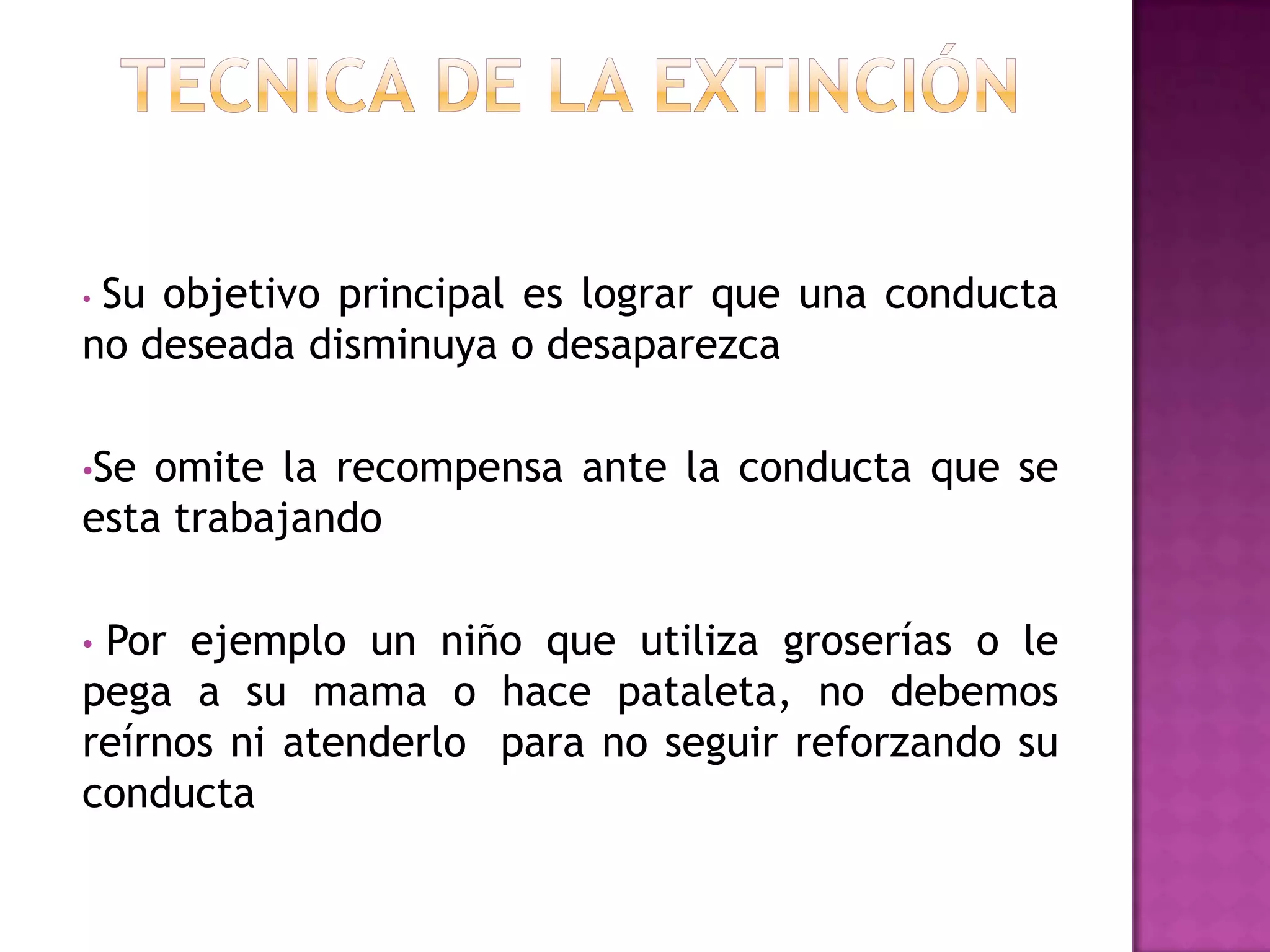 Se expone al sujeto en vivo de manera gradual a la situación generadora de ansiedad 