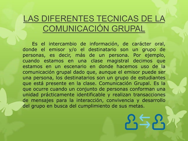 Tecnicas de la comunicacion grupal | PPTX | Talk Radio | Genres