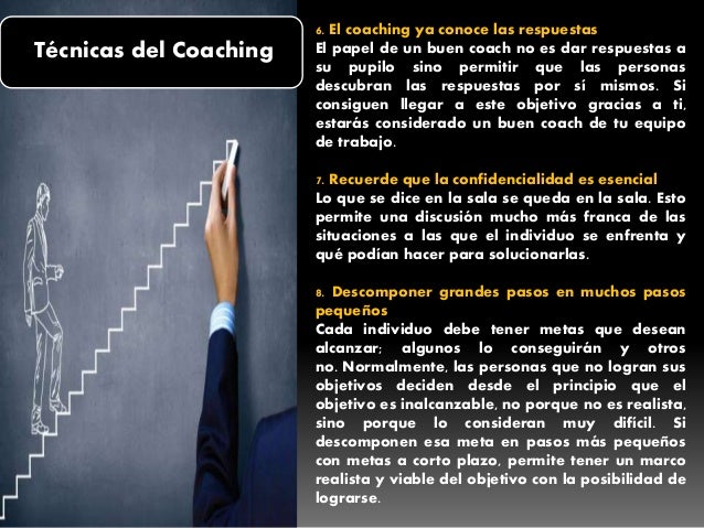 Tecnicas del coaching