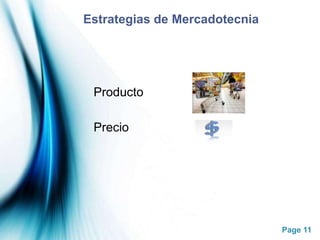 Estrategias de MercadotecniaProductoPrecio