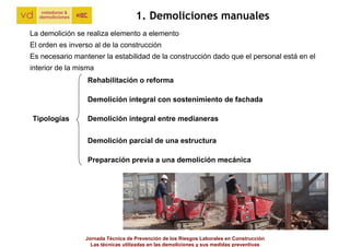 Tecnicas demoliciones y medidas preventivas jtc junio2011 | PDF