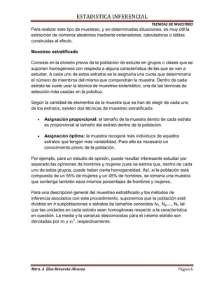 Tecnicas de muestreo