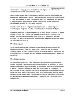 Tecnicas de muestreo