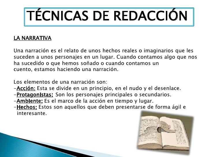 Tecnicas de redaccion