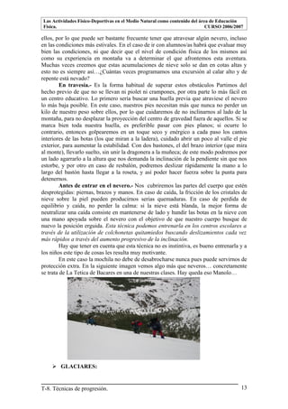 Tecnicas de senderismo | PDF