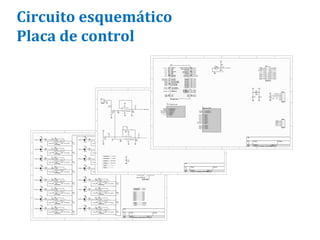 Circuito esquemático
Circuito eléctrico
Placa de control
 