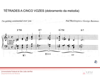 TÉTRADES A CINCO VOZES (dobramento da melodia)




Universidade Federal de São João del-Rei
Departamento de Música
 