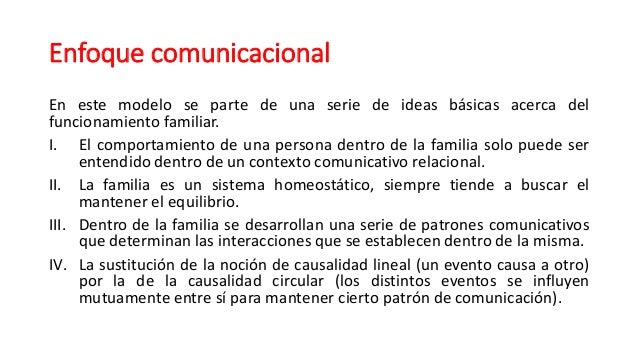 Resultado de imagen para modelo comunicacional en terapia familiar