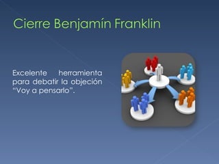 Excelente herramienta para debatir la objeción “Voy a pensarlo”. 
