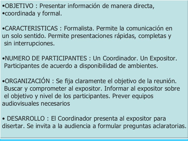 <ul><li>OBJETIVO : Presentar información de manera directa,  </li></ul><ul><li>coordinada y formal.  </li></ul><ul><li>CAR...