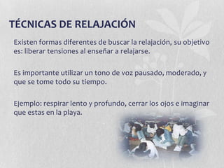 Técnicas para trabajar contenido temático.