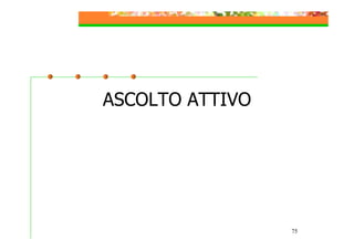 ASCOLTO ATTIVO

75

 