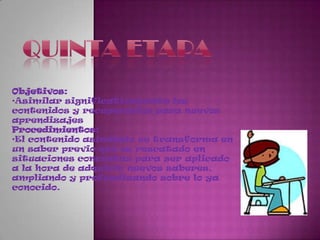 Reconocimiento de ideas principales