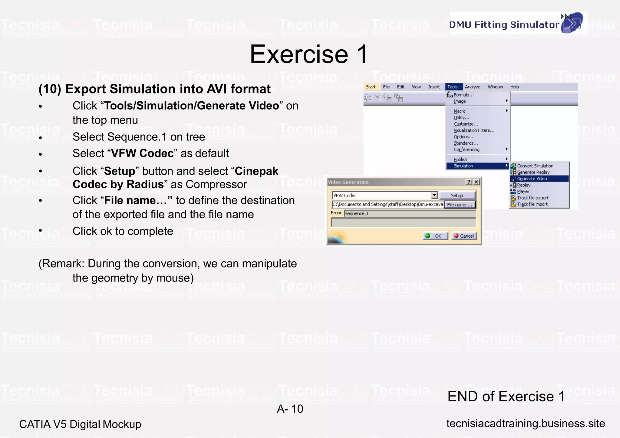 CATIA DMU Kinematic Simulation - TecnisiaCAD | PDF
