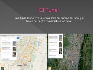 Es el lugar donde vivo, queda al lado del parque del tunal y al
frente del centro comercial ciudad tunal
 