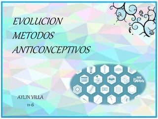 EVOLUCION
METODOS
ANTICONCEPTIVOS
AYLIN VILLA
11-6
 