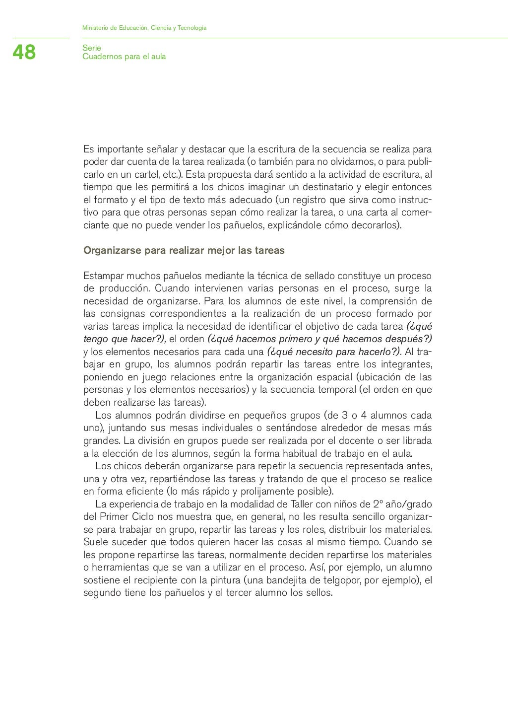 Nap primer ciclo primaria