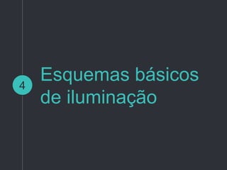 Esquemas básicos
de iluminação
4
 