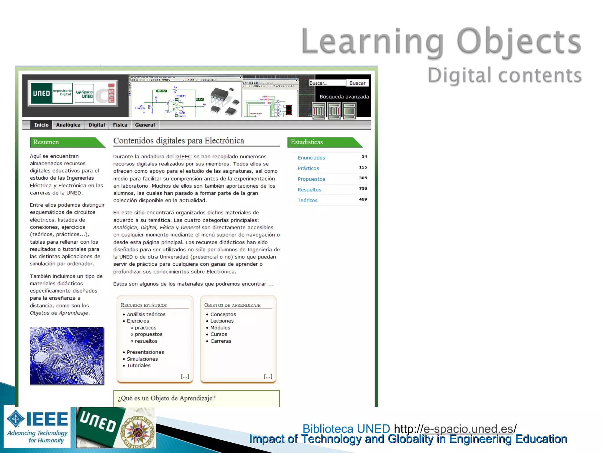 Impact of Technology and Globality in Engineering EducationImpact of Technology and Globality in Engineering Education Manuel
Castro Gil
Biblioteca UNED http://e-spacio.uned.es/
 