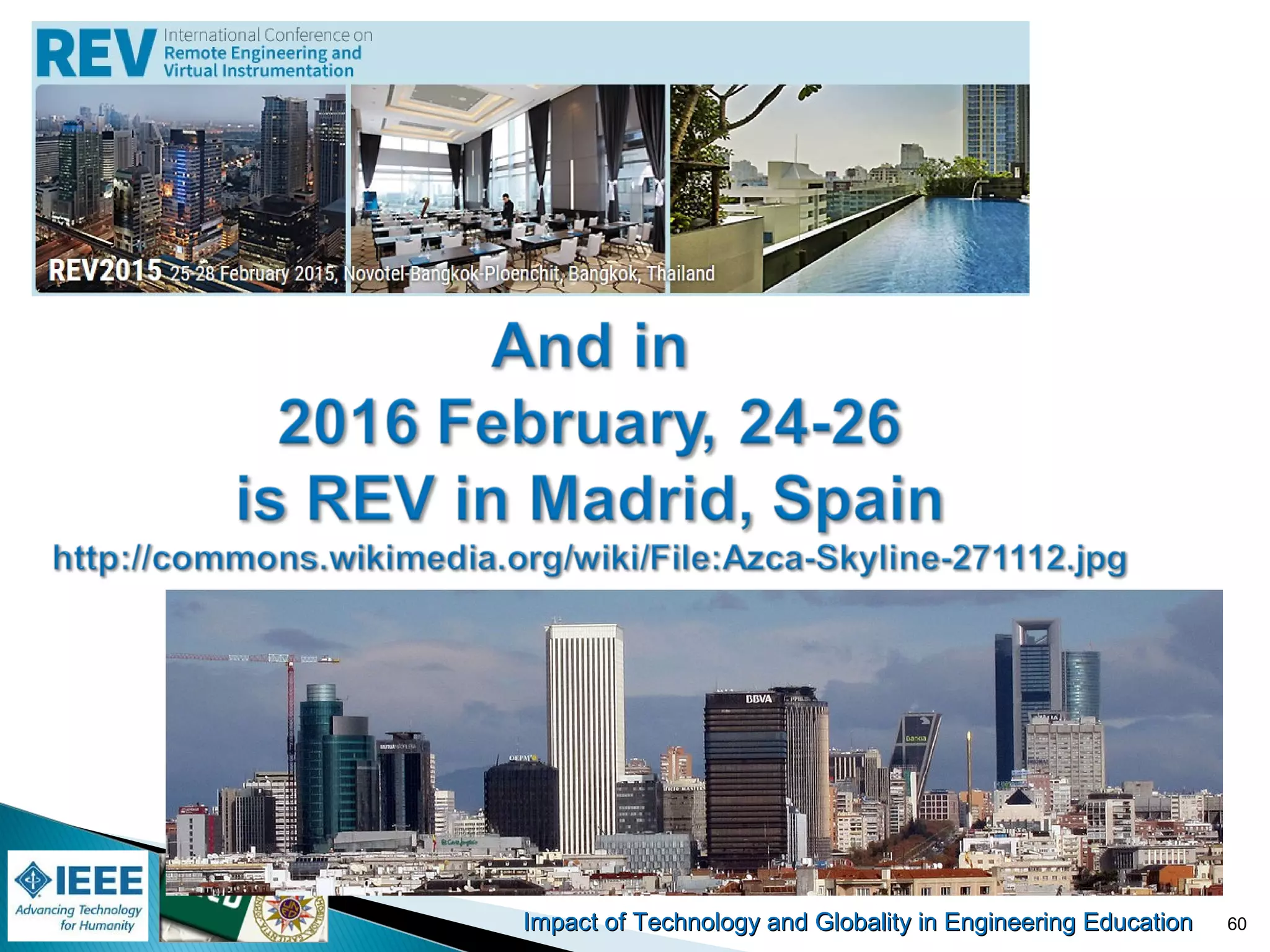 Impact of Technology and Globality in Engineering EducationImpact of Technology and Globality in Engineering Education 60
 