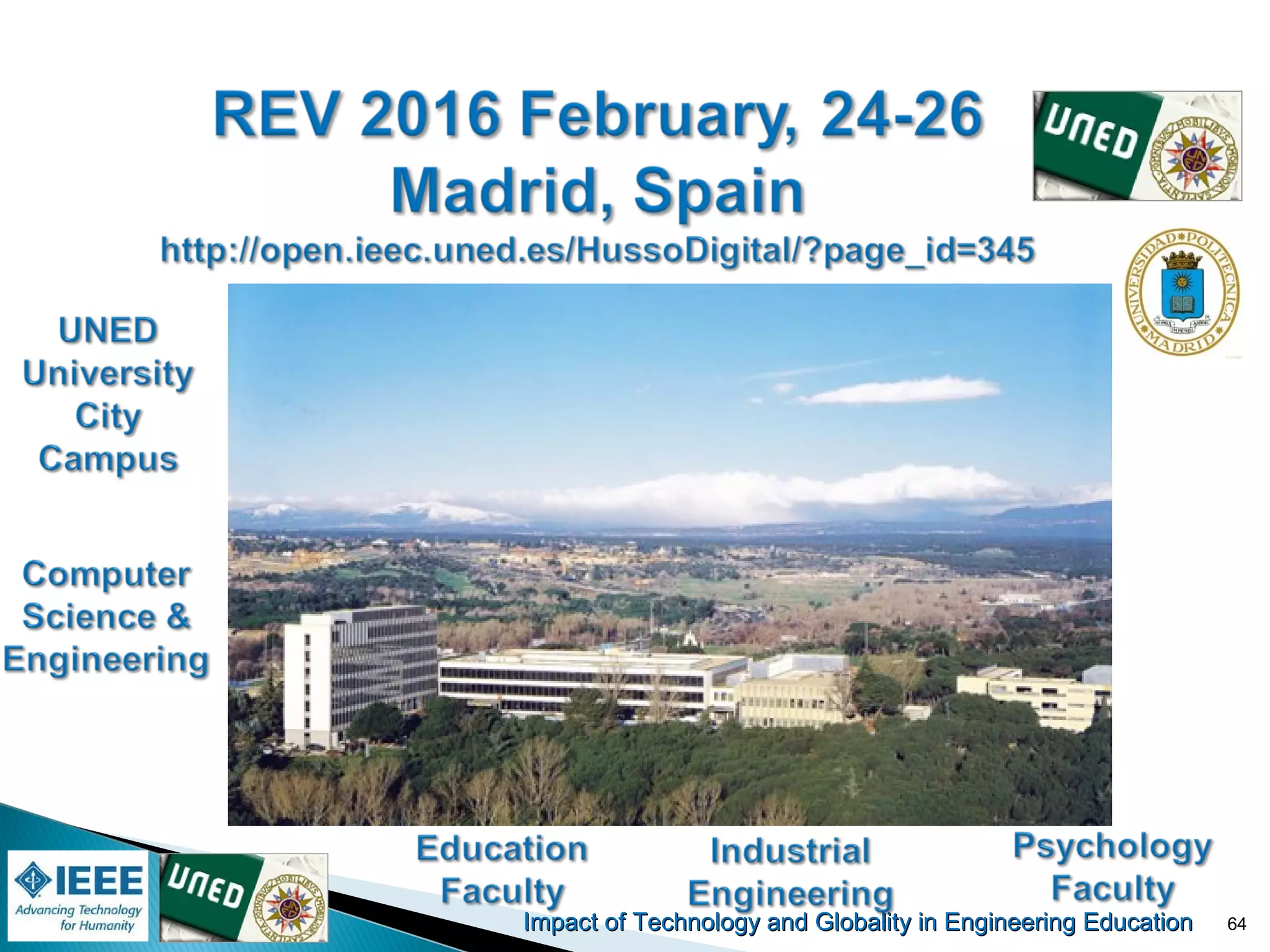 Impact of Technology and Globality in Engineering EducationImpact of Technology and Globality in Engineering Education 64
 